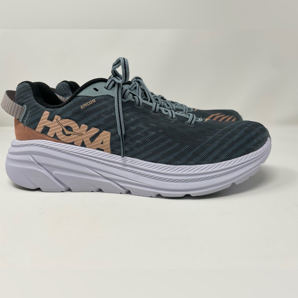 HOKA One One Women’s Rincon Road Running Shoes, Lead/Pink Sand, 1102875 LPSN